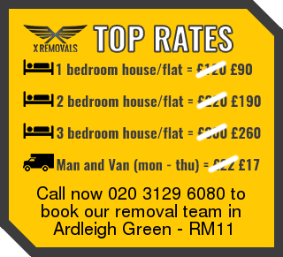 Removal rates forRM11 - Ardleigh Green